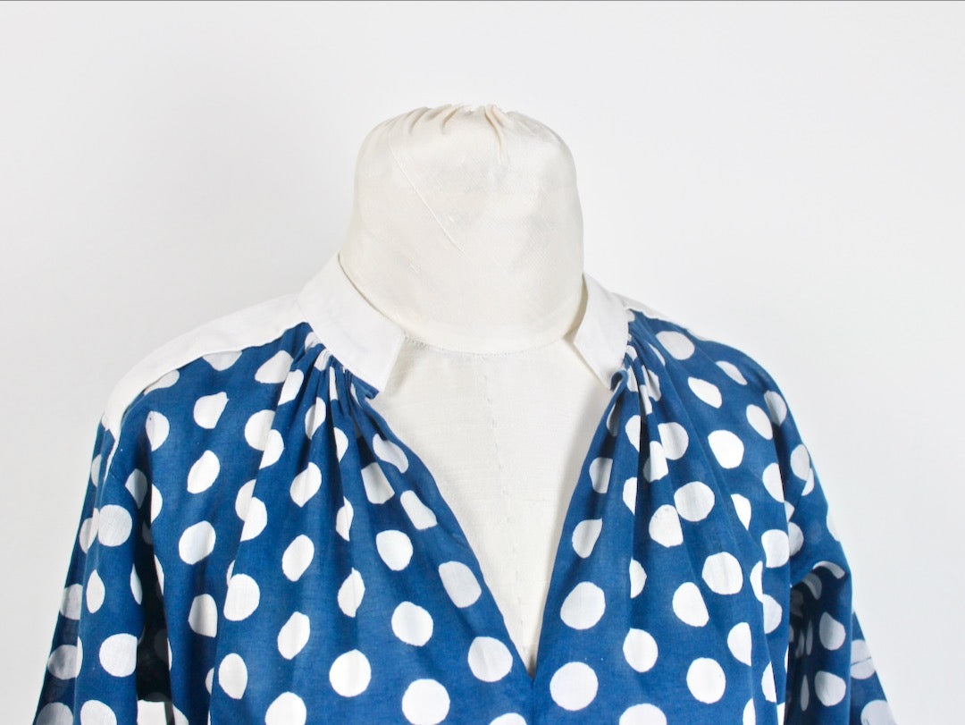 Project: Sew Liberated Matcha Top Dress in Block Print Cotton