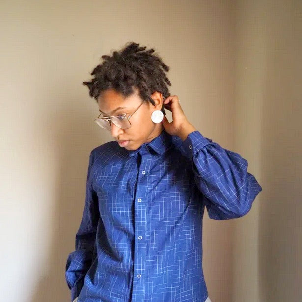 Naomi Shirt by Alexis Bailey in Loom and Stars handloom cotton