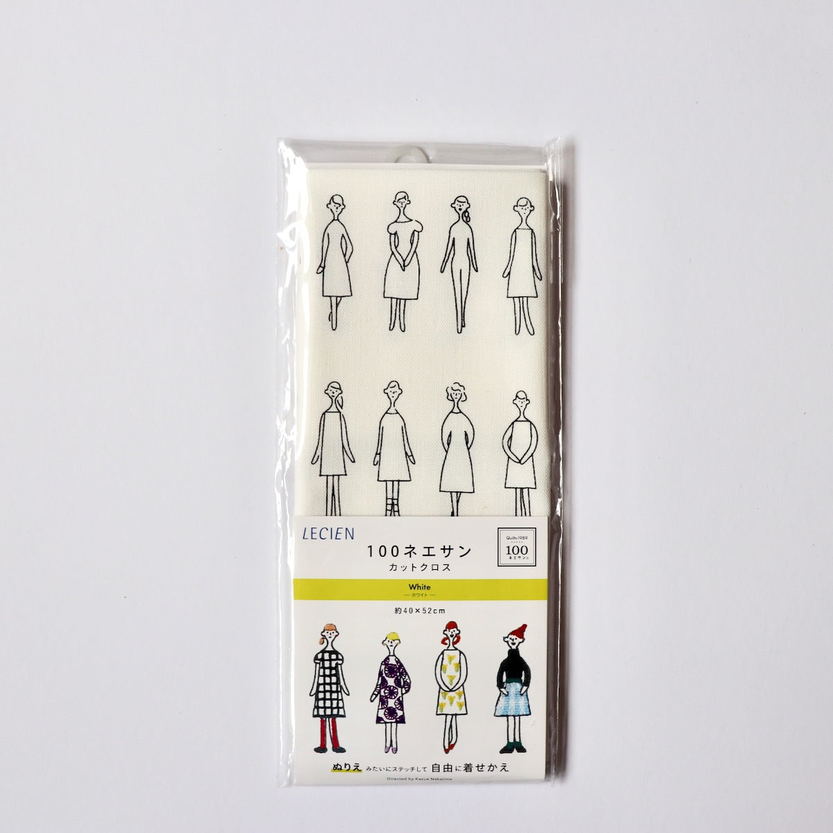 100 ladies cotton fabric for embroidery and crafts white