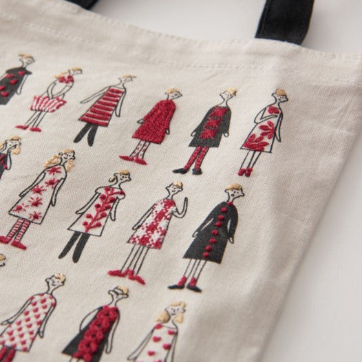 100 ladies mini tote bag to embroider