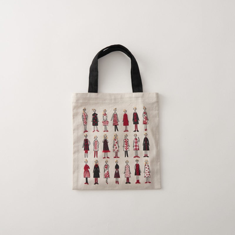 100 ladies mini tote bag to embroider