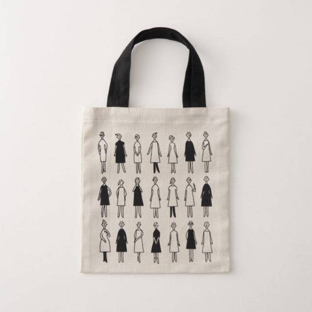 100 ladies mini tote bag to embroider