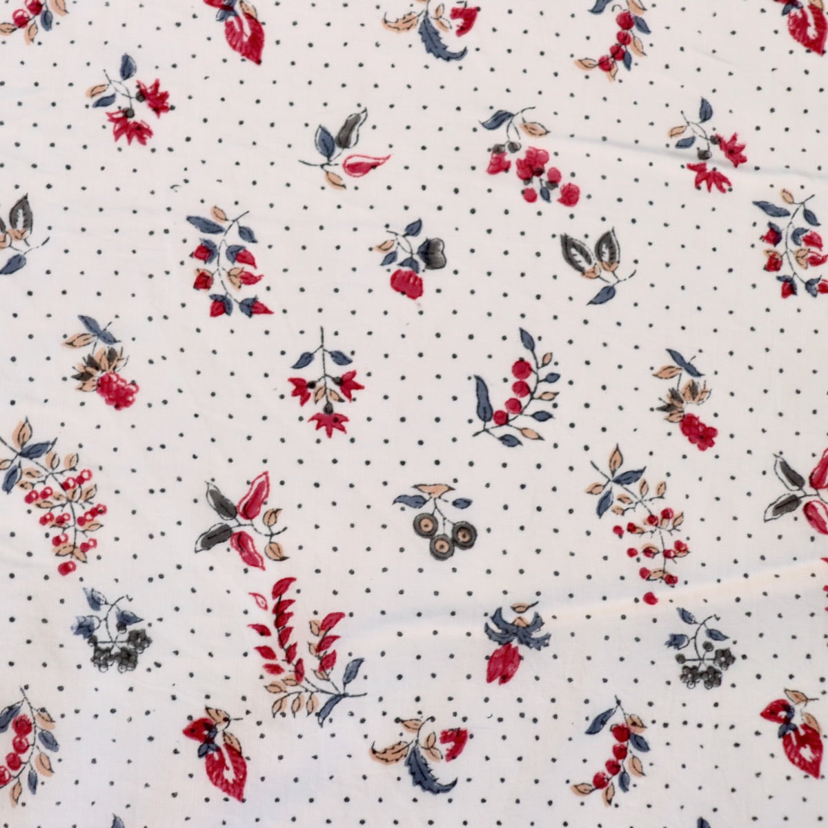 18th century style indian printed cotton for historic costuming, colonial reenactment and cosplay