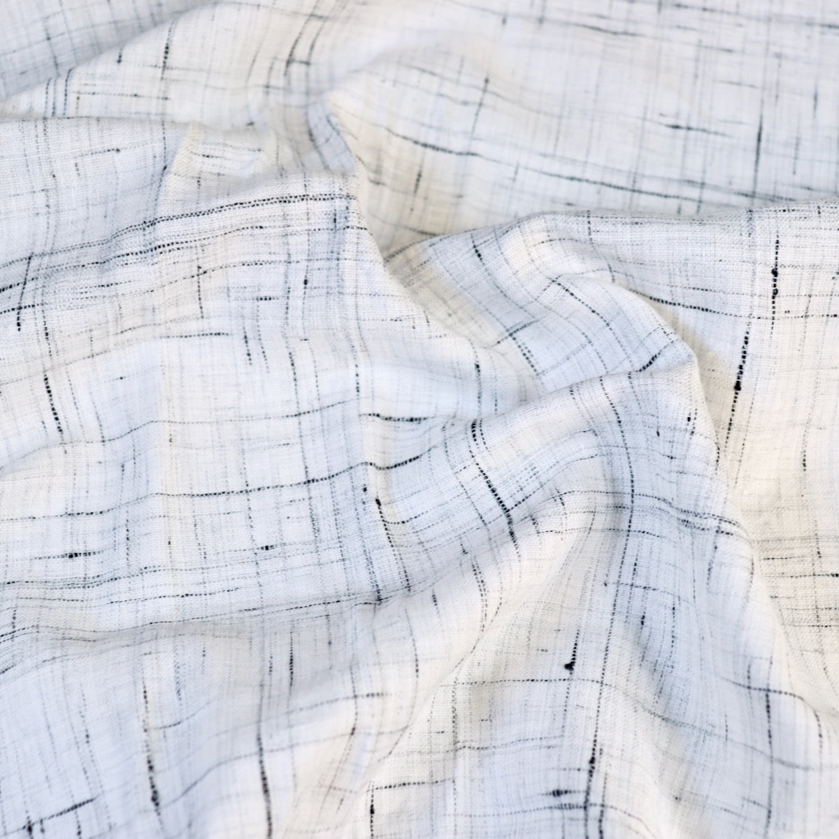 Pearl Grey Slub Handloom Cotton