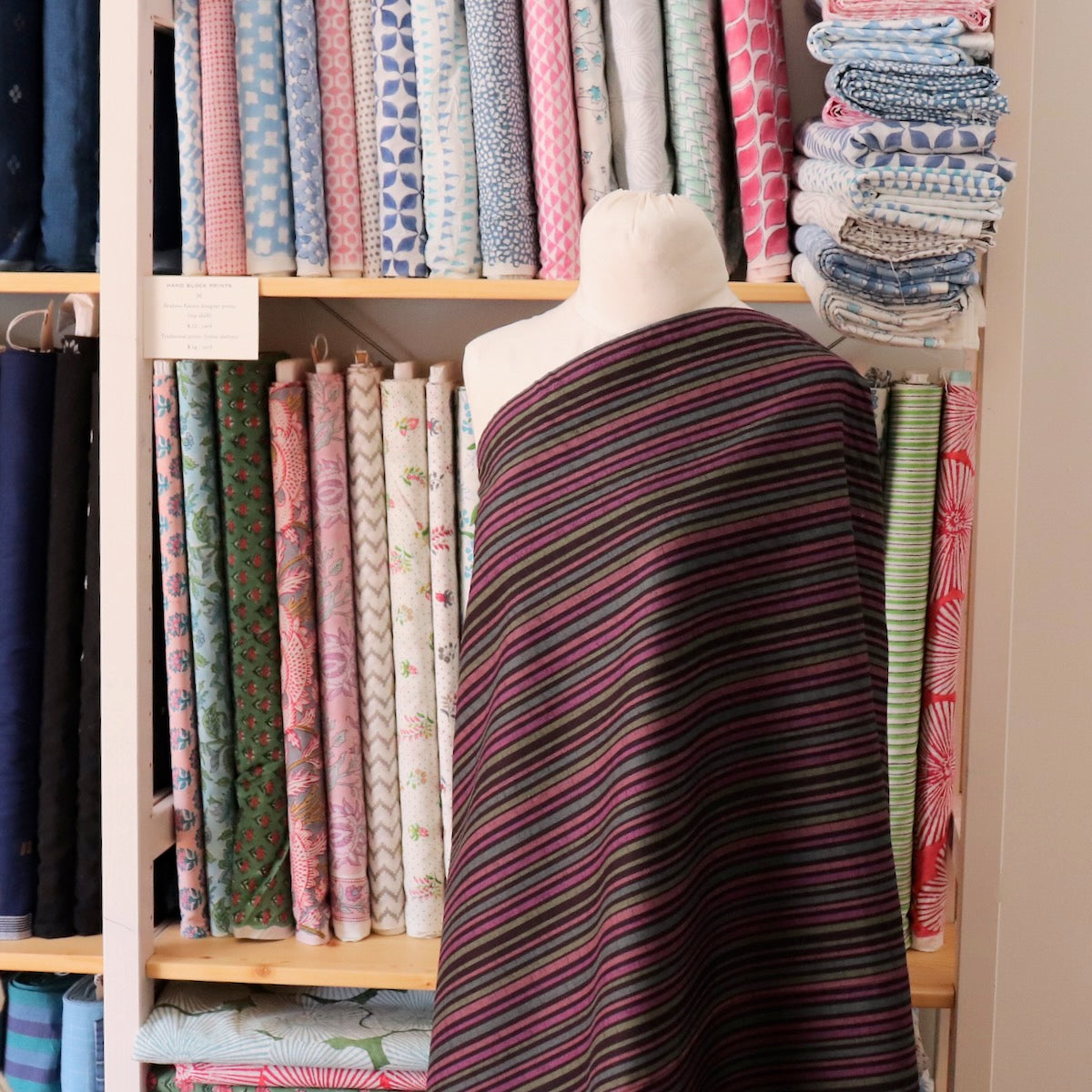 Murasaki Stripe Cotton Dobby
