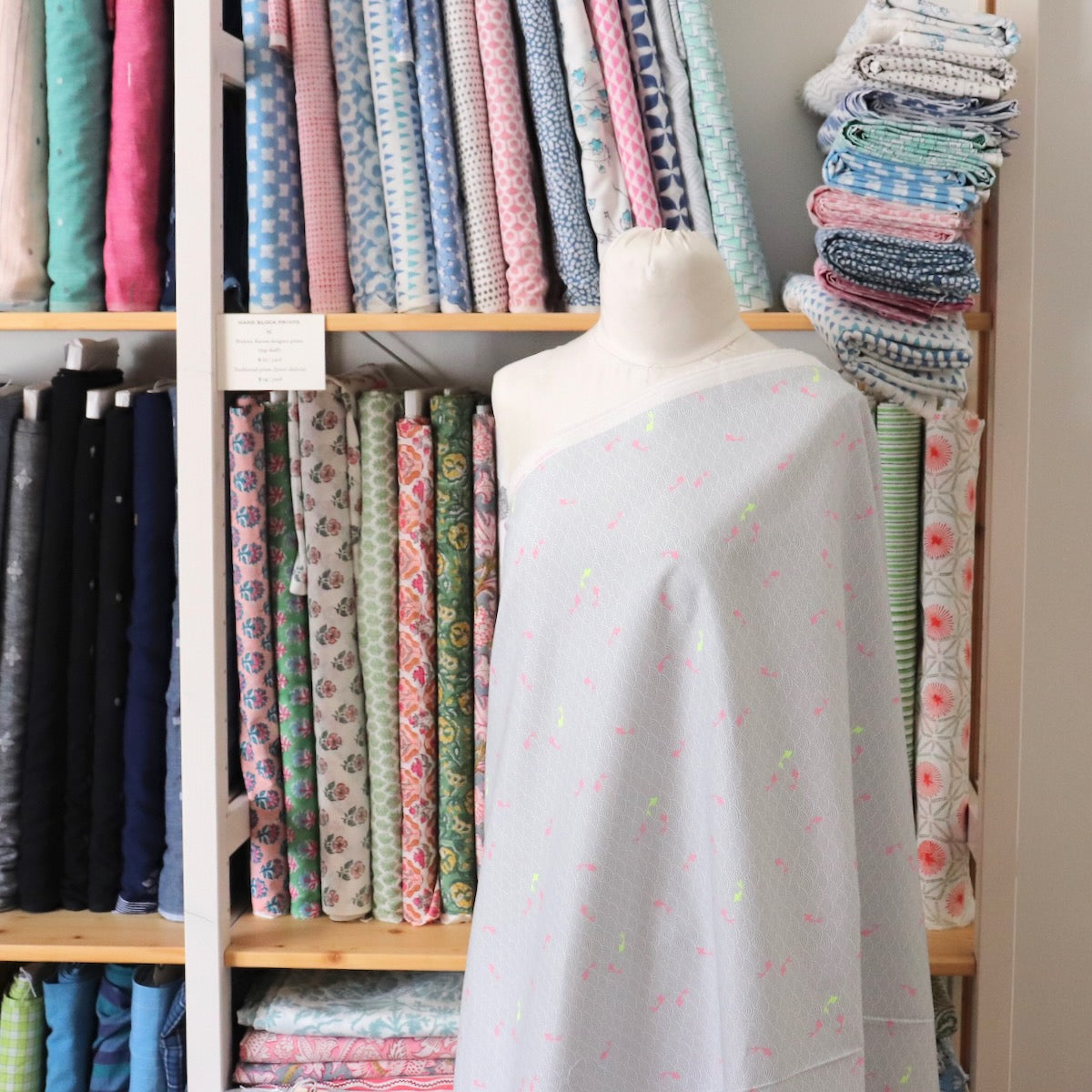 Technicolor Koi Dobby Cotton Print — Shallows
