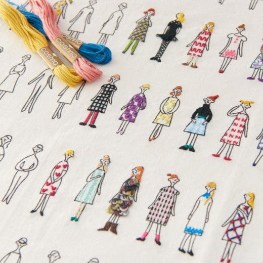 100 ladies cotton fabric for embroidery and crafts