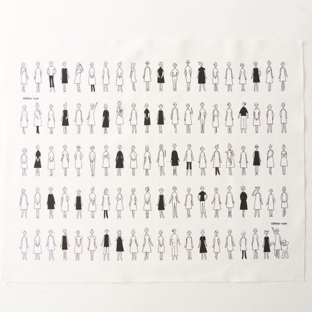 women and dogs craft fabric to embroider or paint