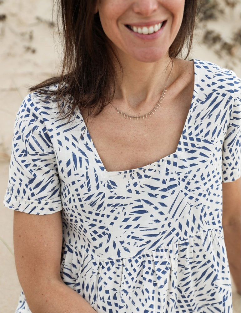 astree top or dress sewing pattern by atelier scammit