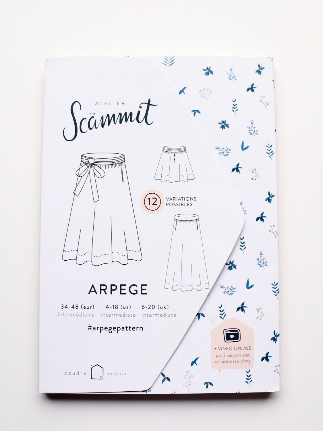 arpege skirt sewing pattern by atelier scammit