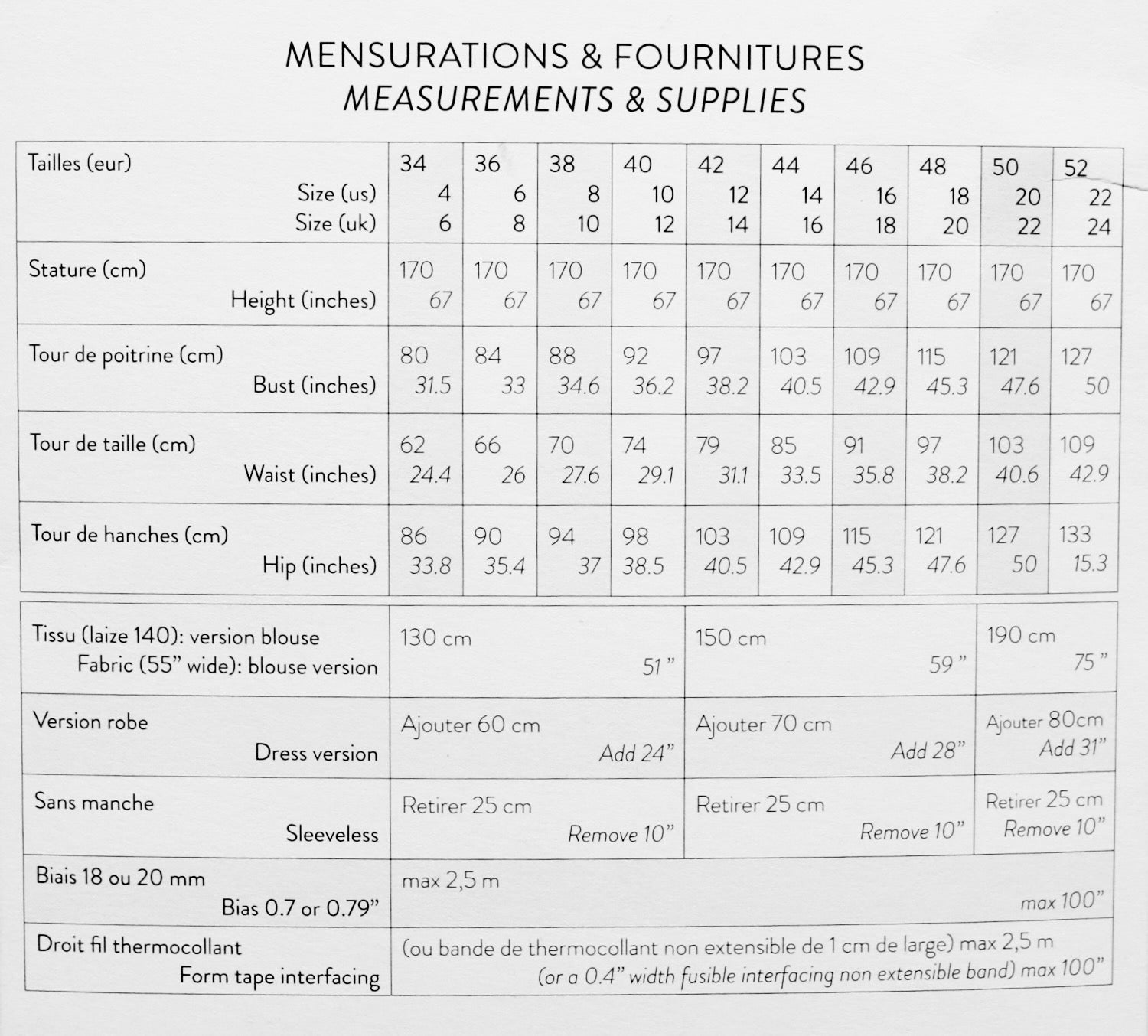 astree top or dress sewing pattern by atelier scammit