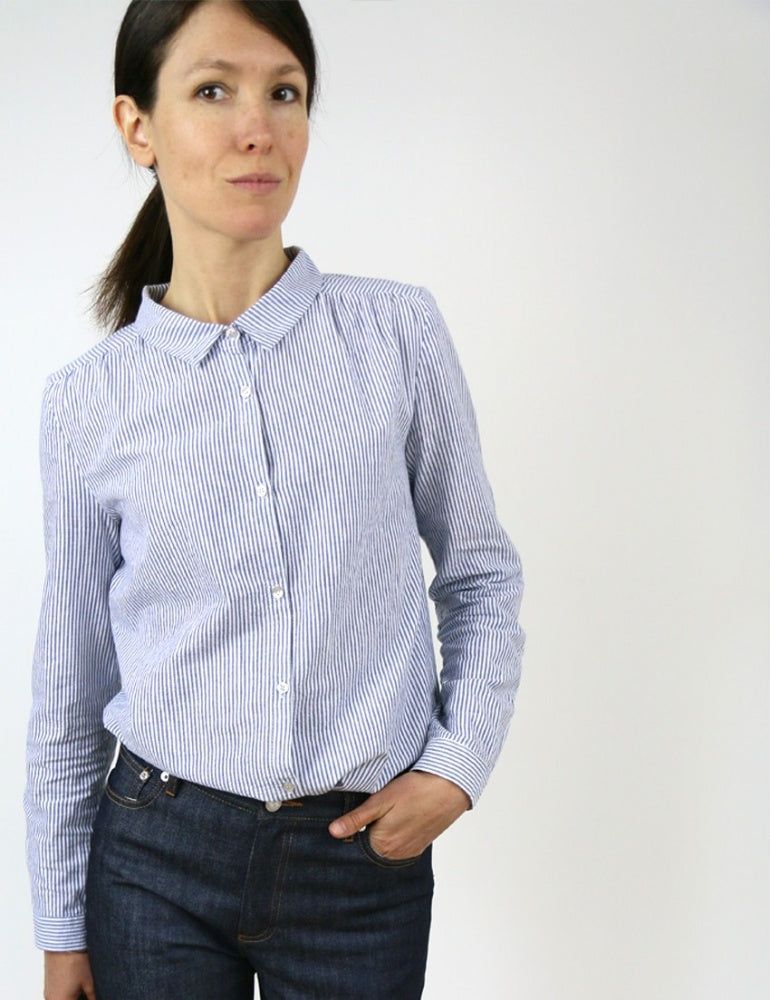 azur shirt or dress sewing pattern by atelier scammit