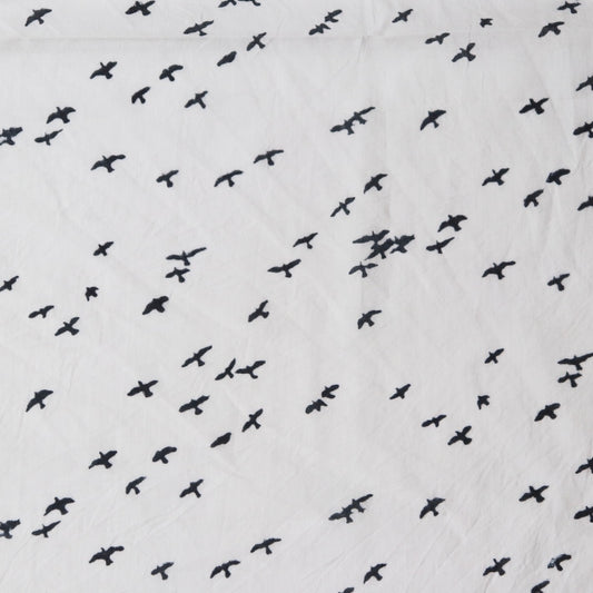 Brahma Karma Block Print — Black Birds