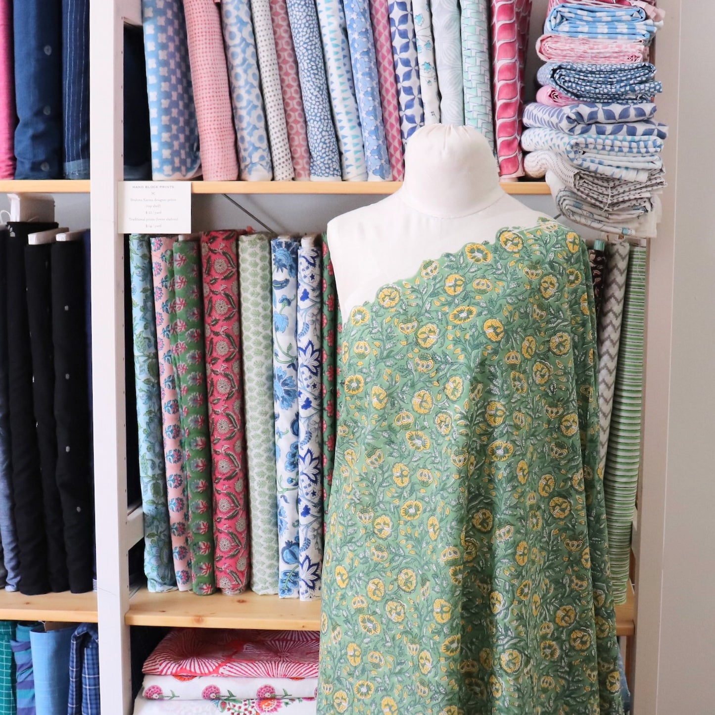 Buttercup Block Print Cotton