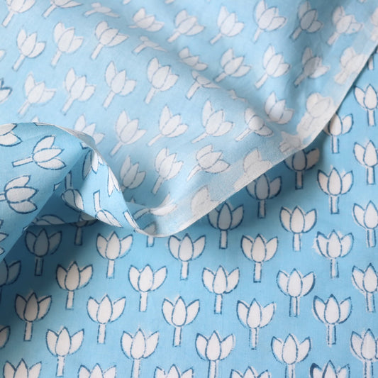 Simplest Flower Block Print Cotton