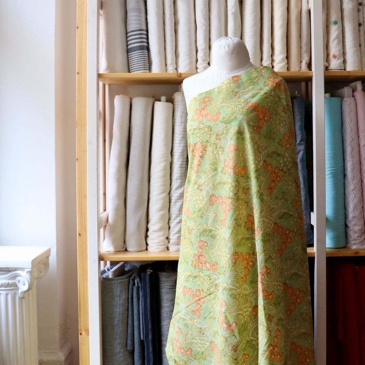 Olive Juice Block Print Cotton