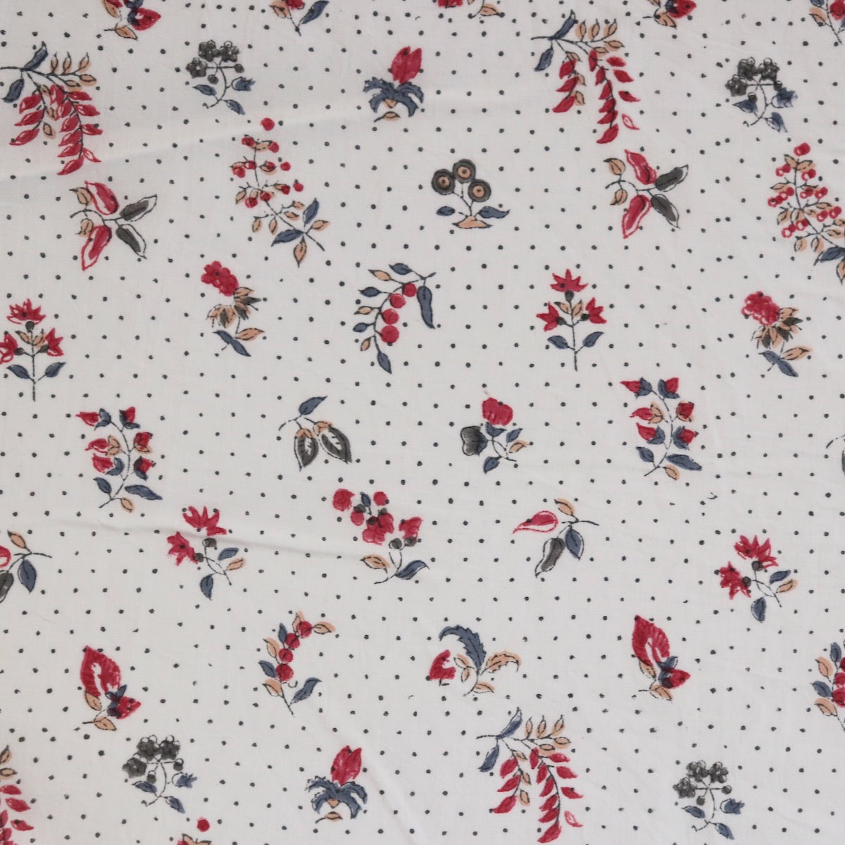 18th century style indian printed cotton for historic costuming, colonial reenactment and cosplay