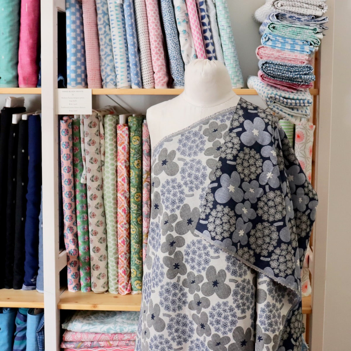 Hydrangea Japanese Cotton Jacquard