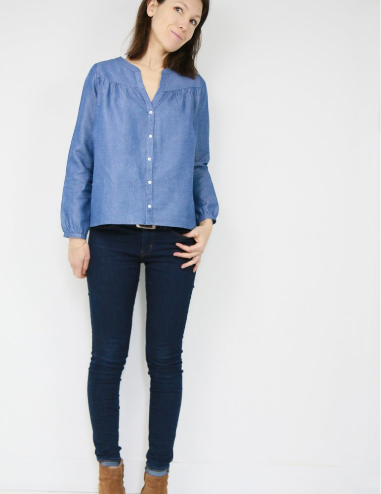 envol top or blouse sewing pattern by atelier scammit