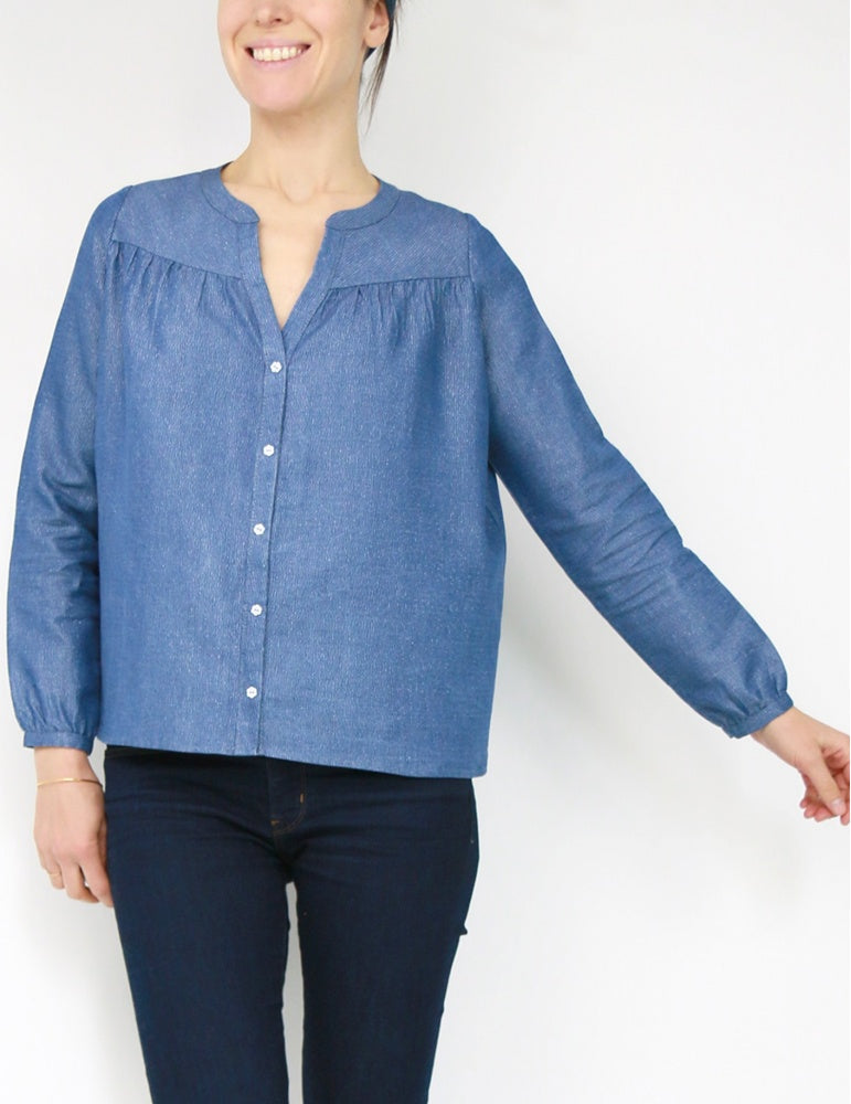 envol top or blouse sewing pattern by atelier scammit