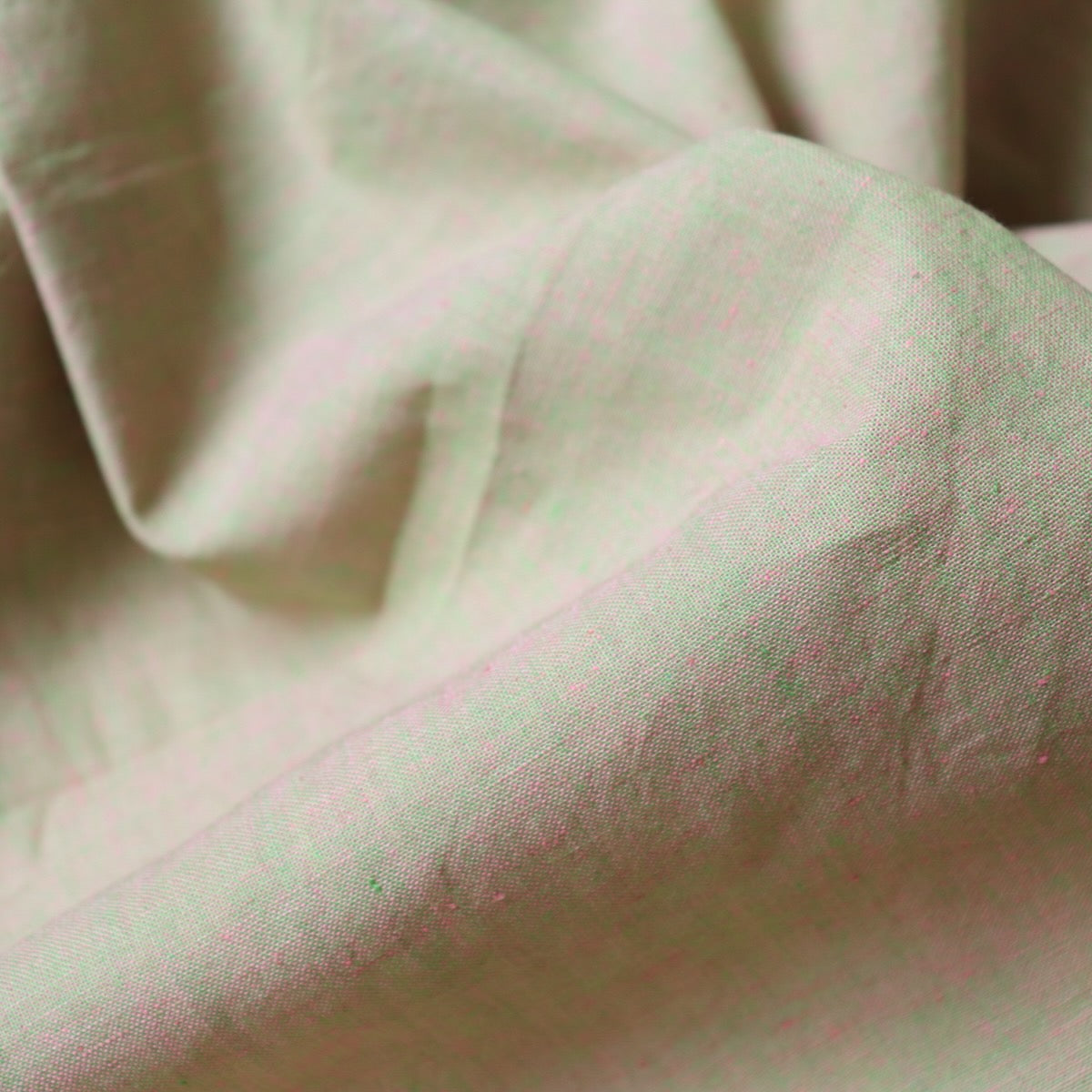 Swatch — Cherry Blossom Yarn-Dyed Shot Handloom Cotton