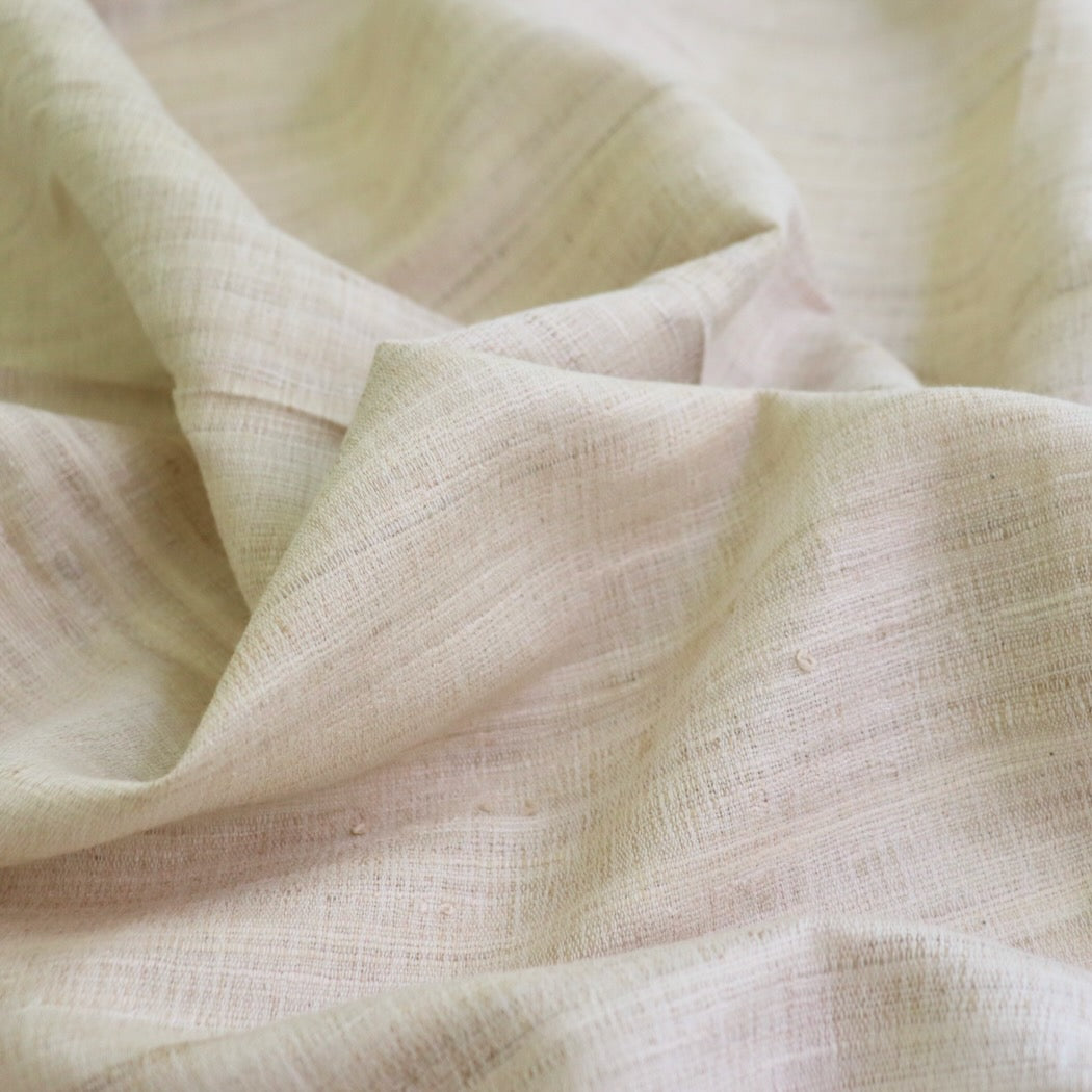 natural handloom cotton silk ghicha fabric