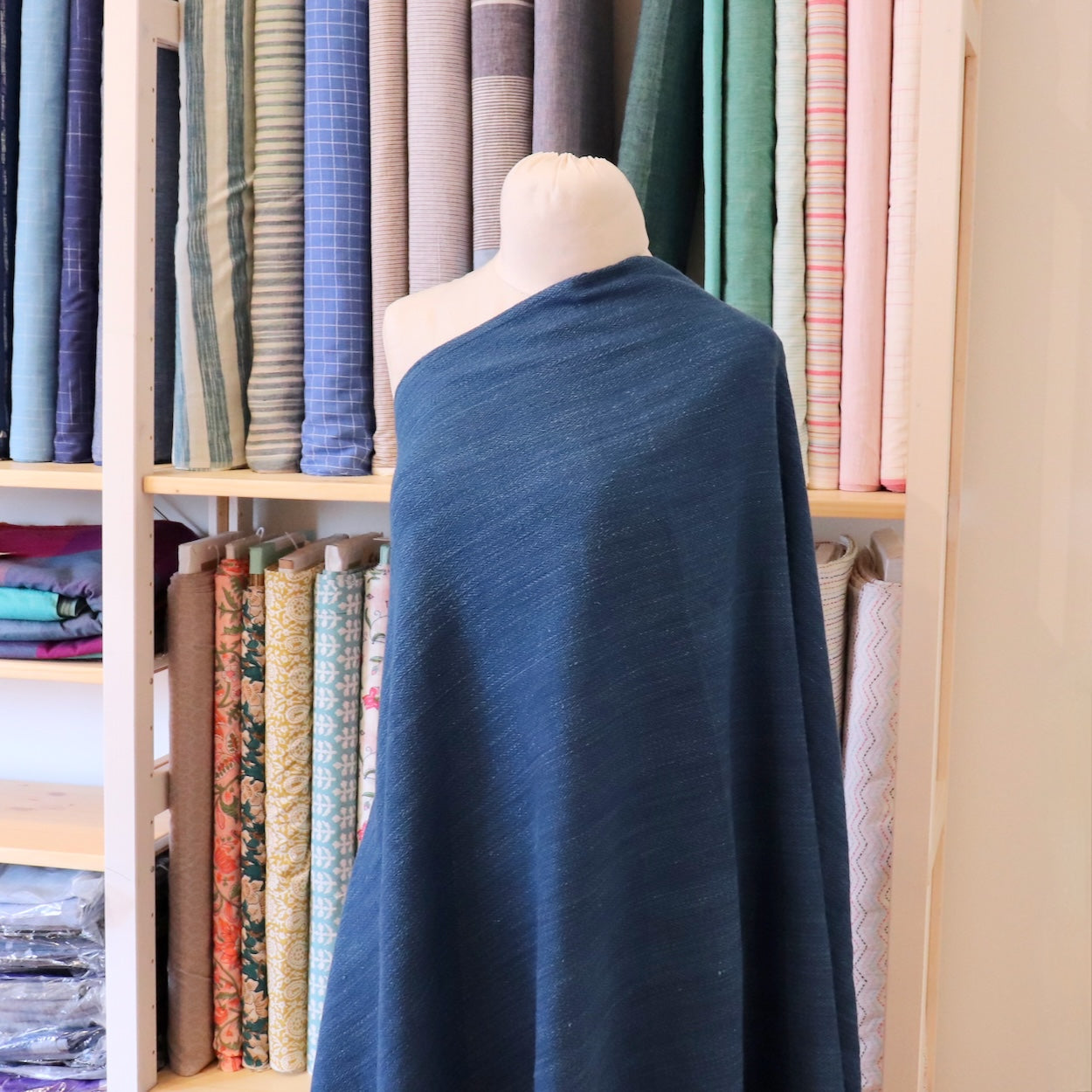 Not Denim Indigo Herringbone Handloom Cotton