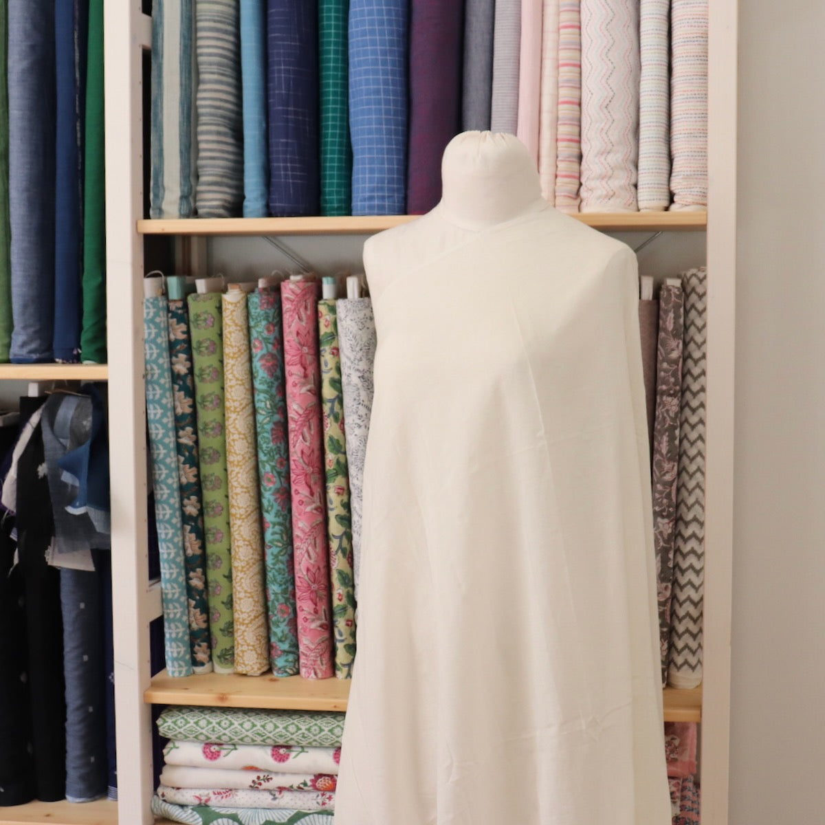 sheer silk cotton blend handwoven fabric