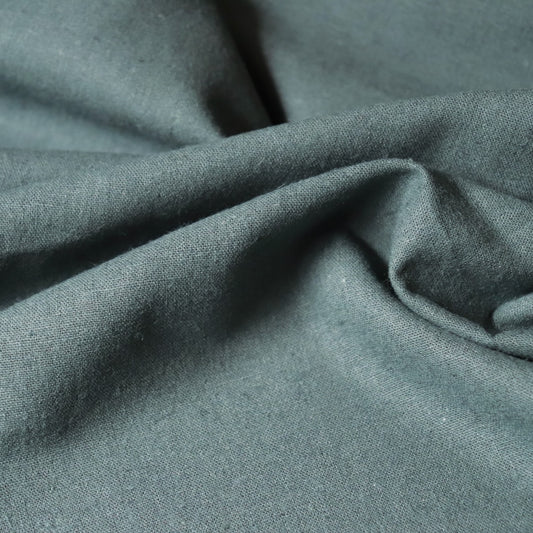 Japanese linen cotton canvas fabric dark green
