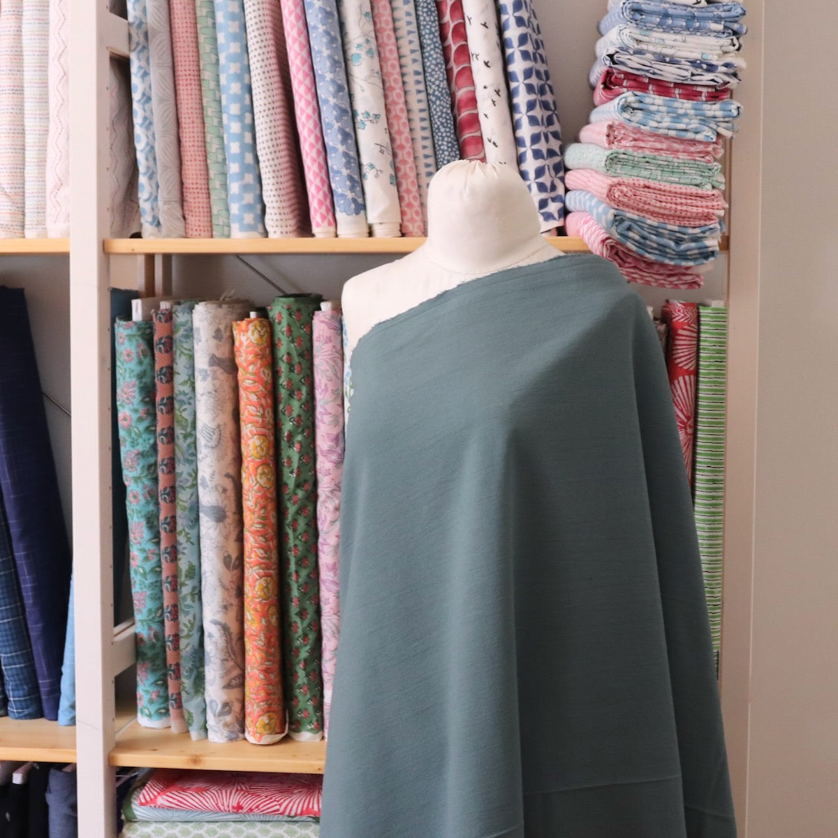 Cotton Linen Canvas — Sea Glass