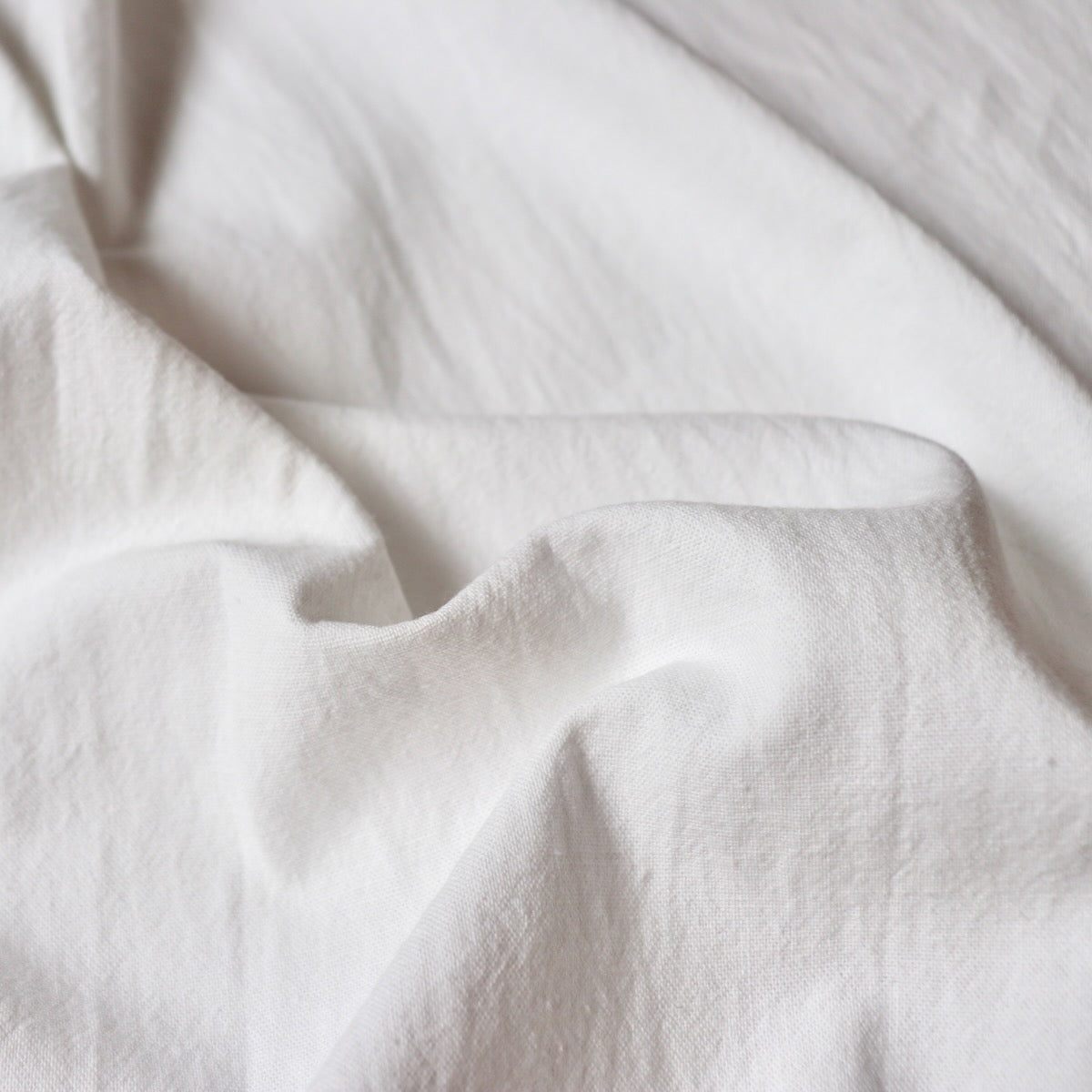 Cotton Linen Canvas — Dove White
