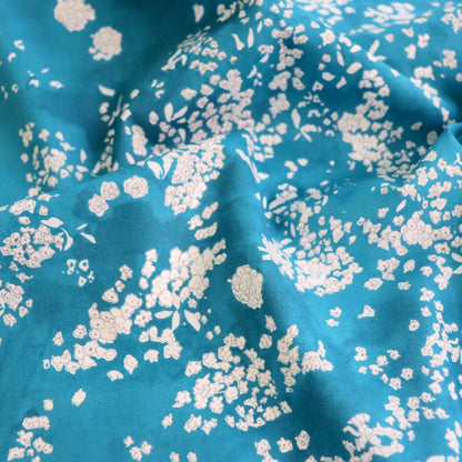 Lei Nani Blue Organic Cotton Lawn by Nani Iro Kokka Fabrics Japan