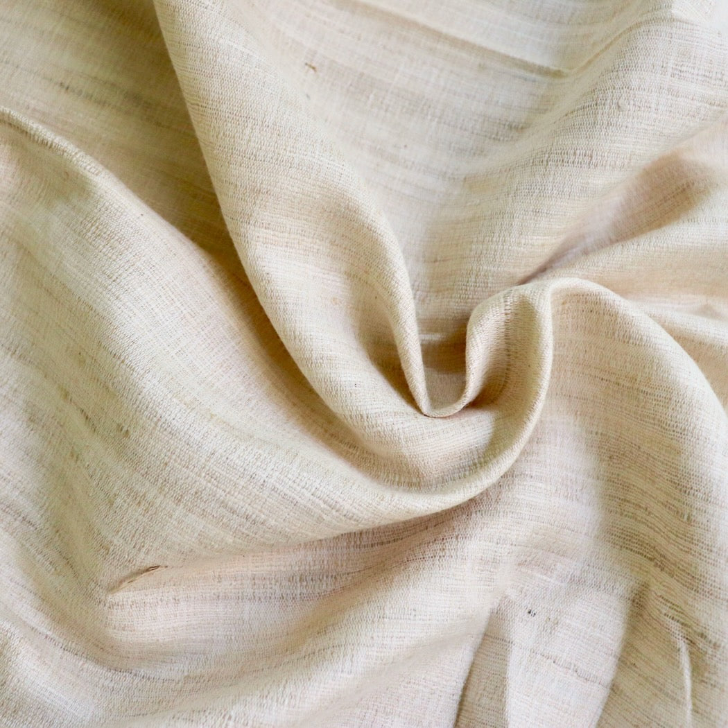 natural handloom cotton silk ghicha fabric