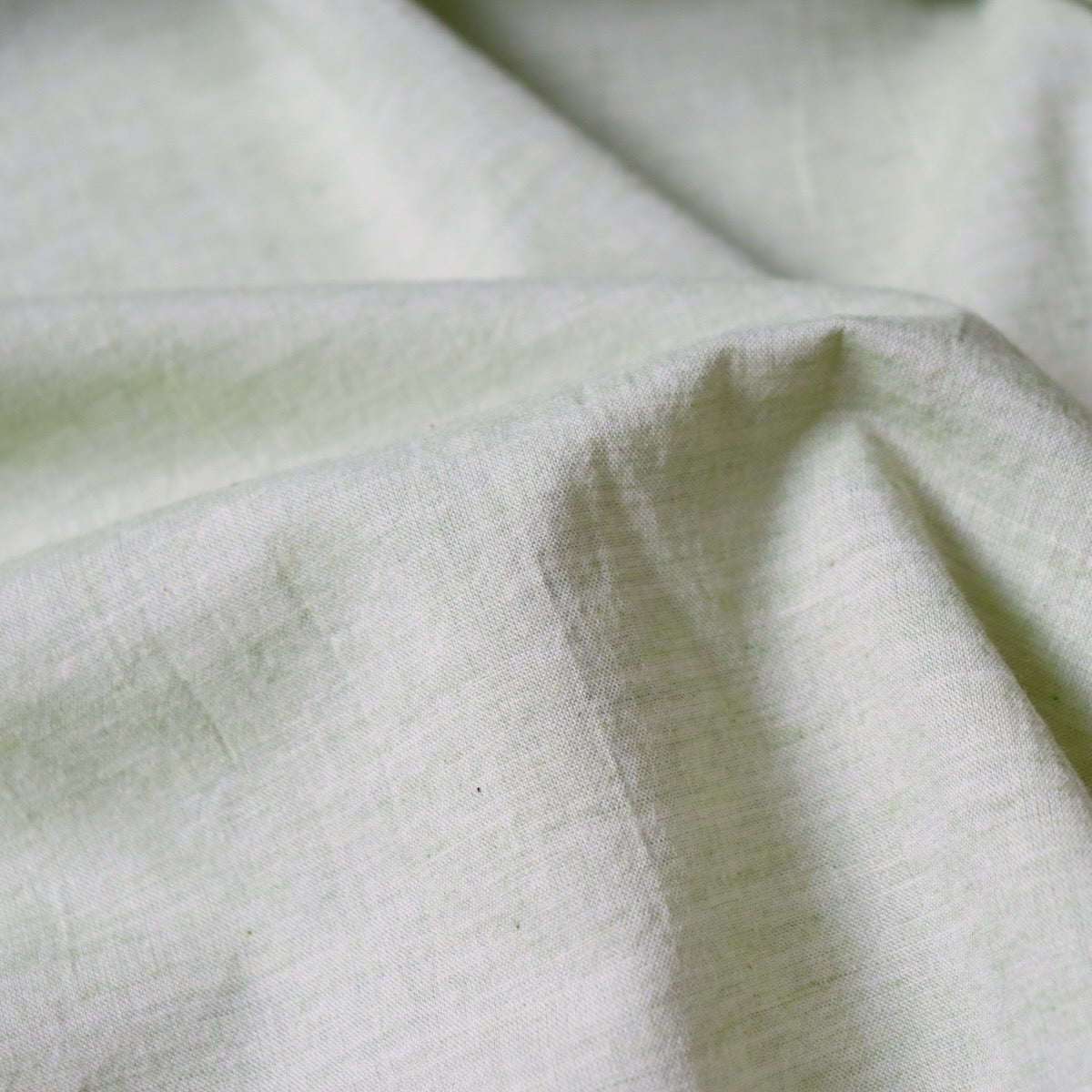 Organic Cotton Chambray — Celery