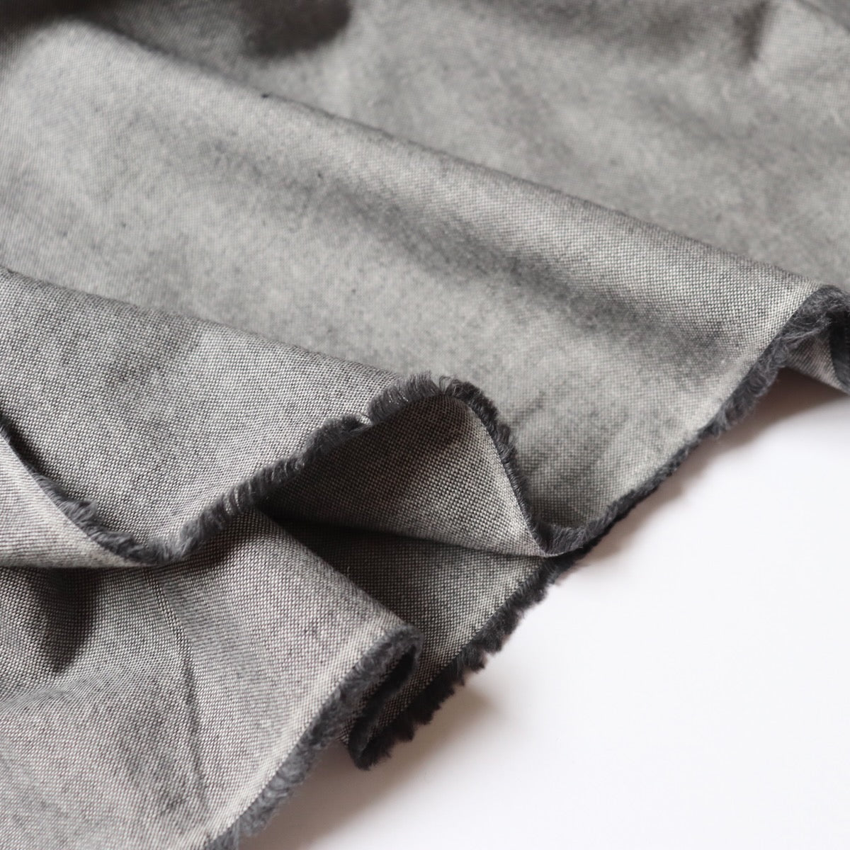Organic Cotton Oxford — Soot Grey