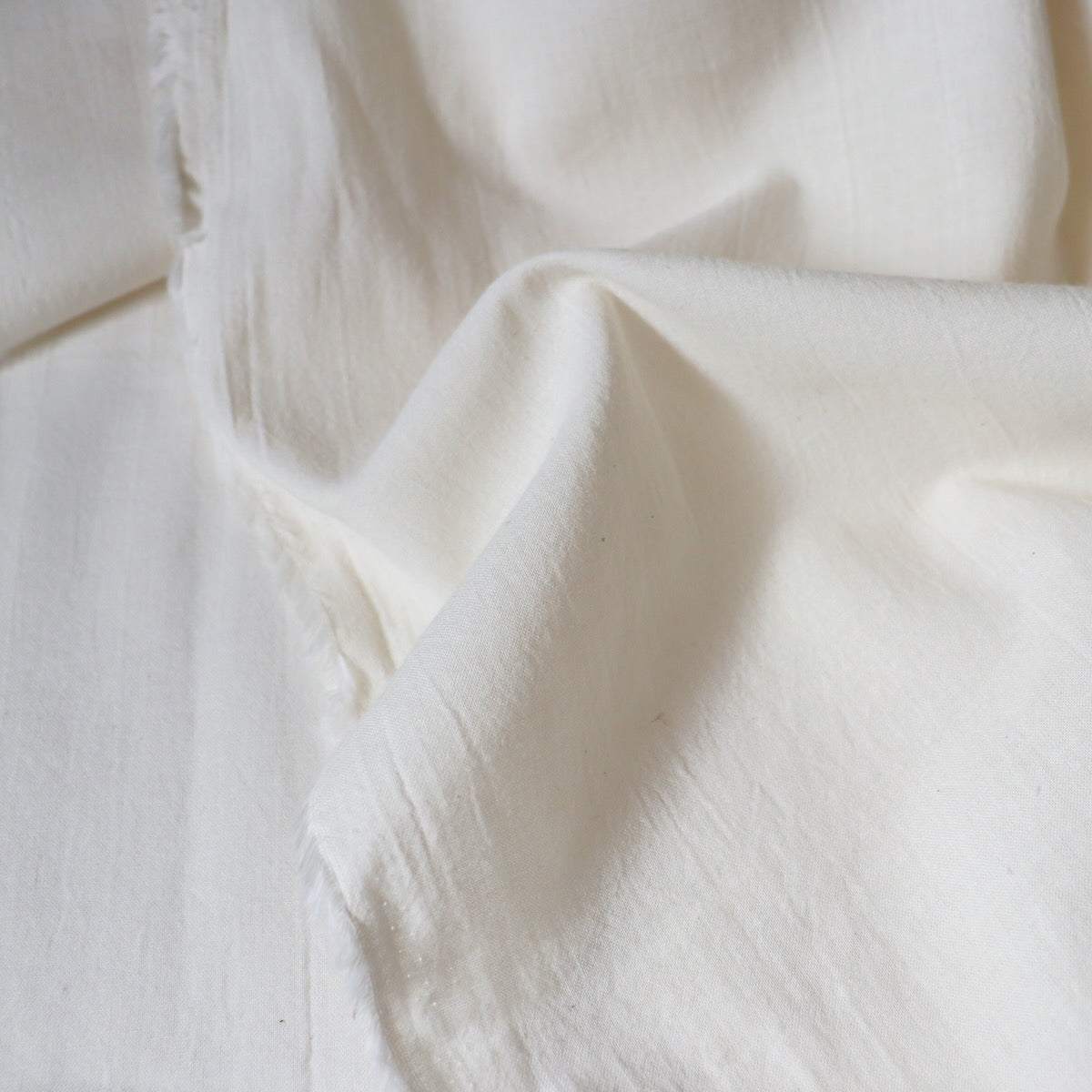 organic cotton fabric by the yard off white