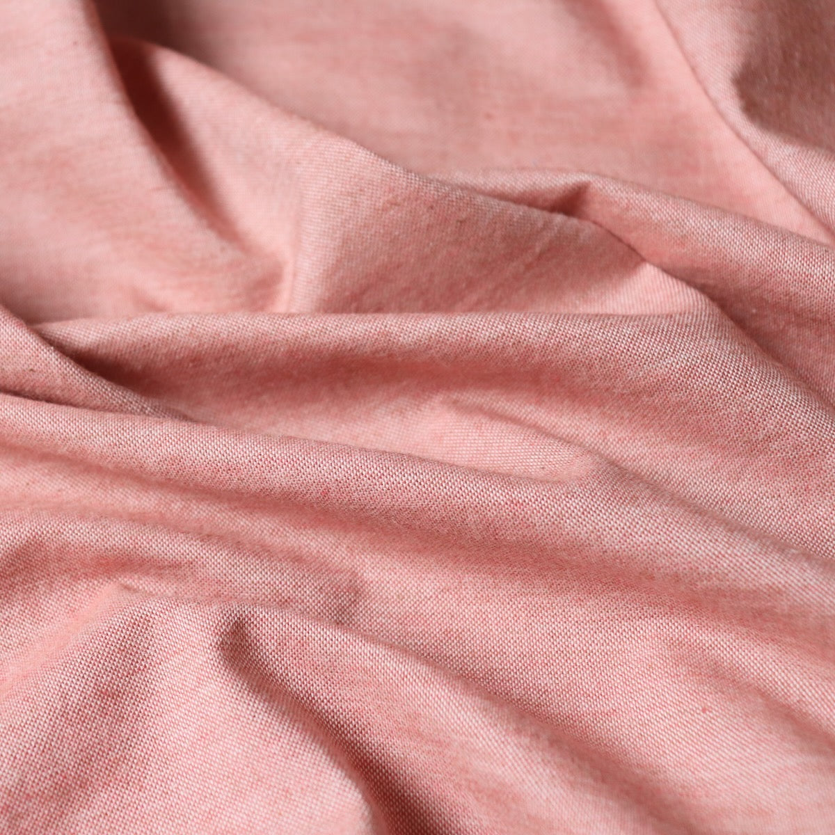 Organic Cotton Oxford — Brick Pink