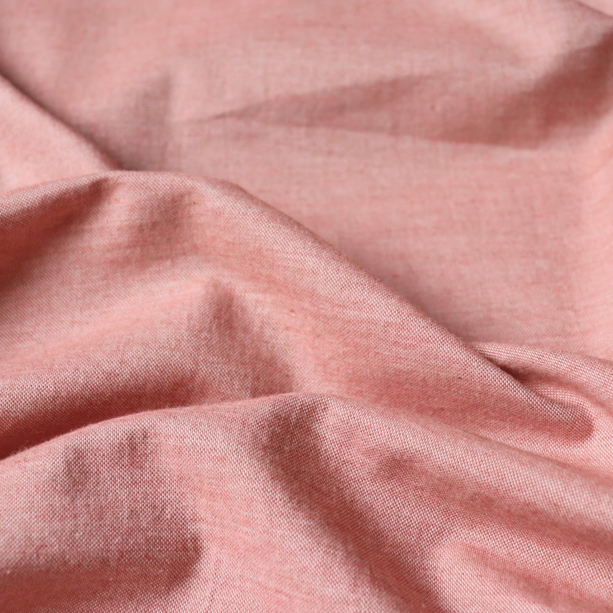 Organic Cotton Oxford — Brick Pink