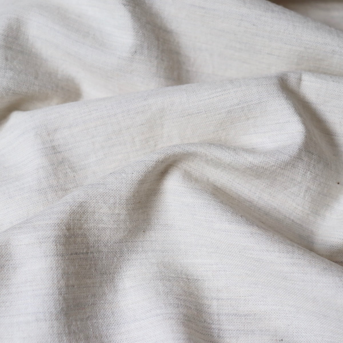 organic cotton oxford cloth light heather grey shirt fabric