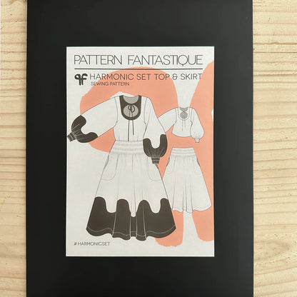 pattern fantastique harmonic skirt and top sewing pattern