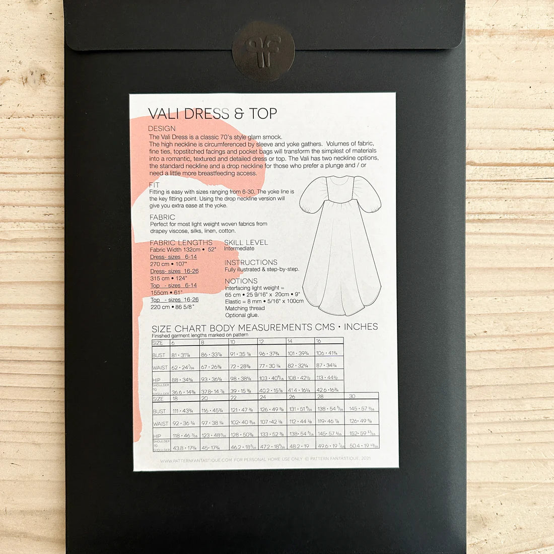 pattern fantastique vali dress or top sewing pattern