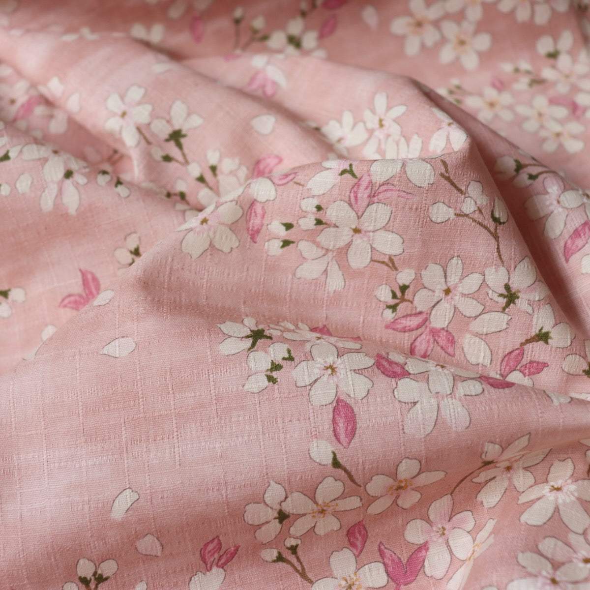 Sakura Cotton Dobby — Pink