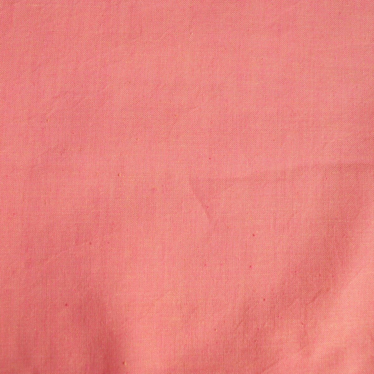 coral pink shot cotton handwoven peppered fabric