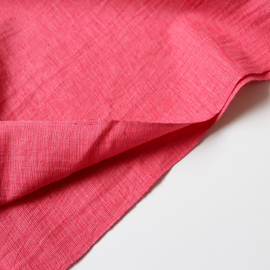 pink handwoven cotton fabric