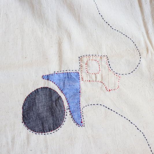 Raasleela hand embroidered handloom cotton fabric