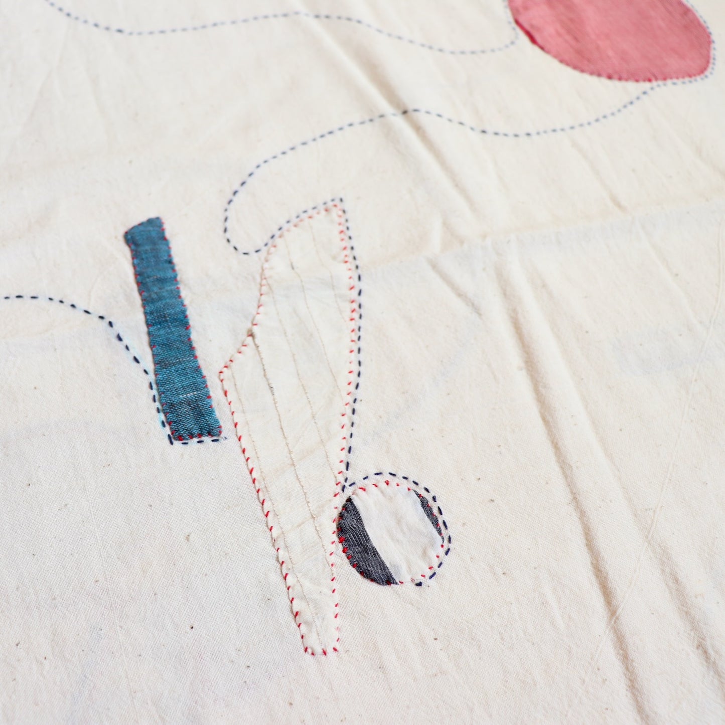 Raasleela hand embroidered handloom cotton fabric