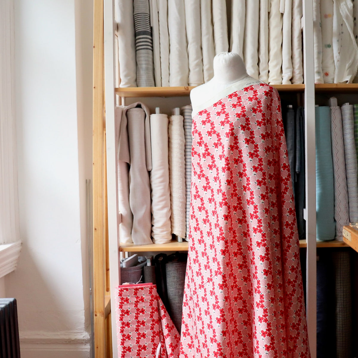 Mini Bouquet Japanese Cotton — Red