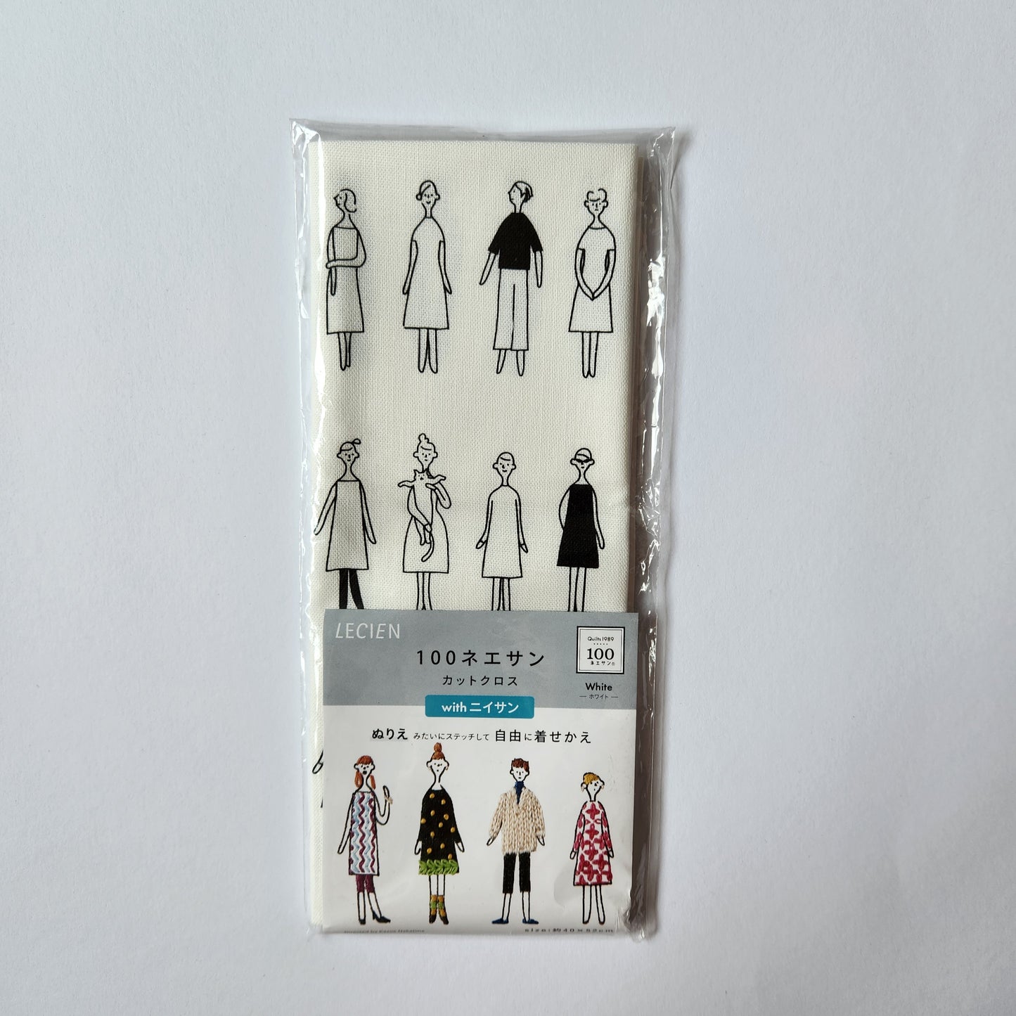 women and cats craft fabric to embroider or paint