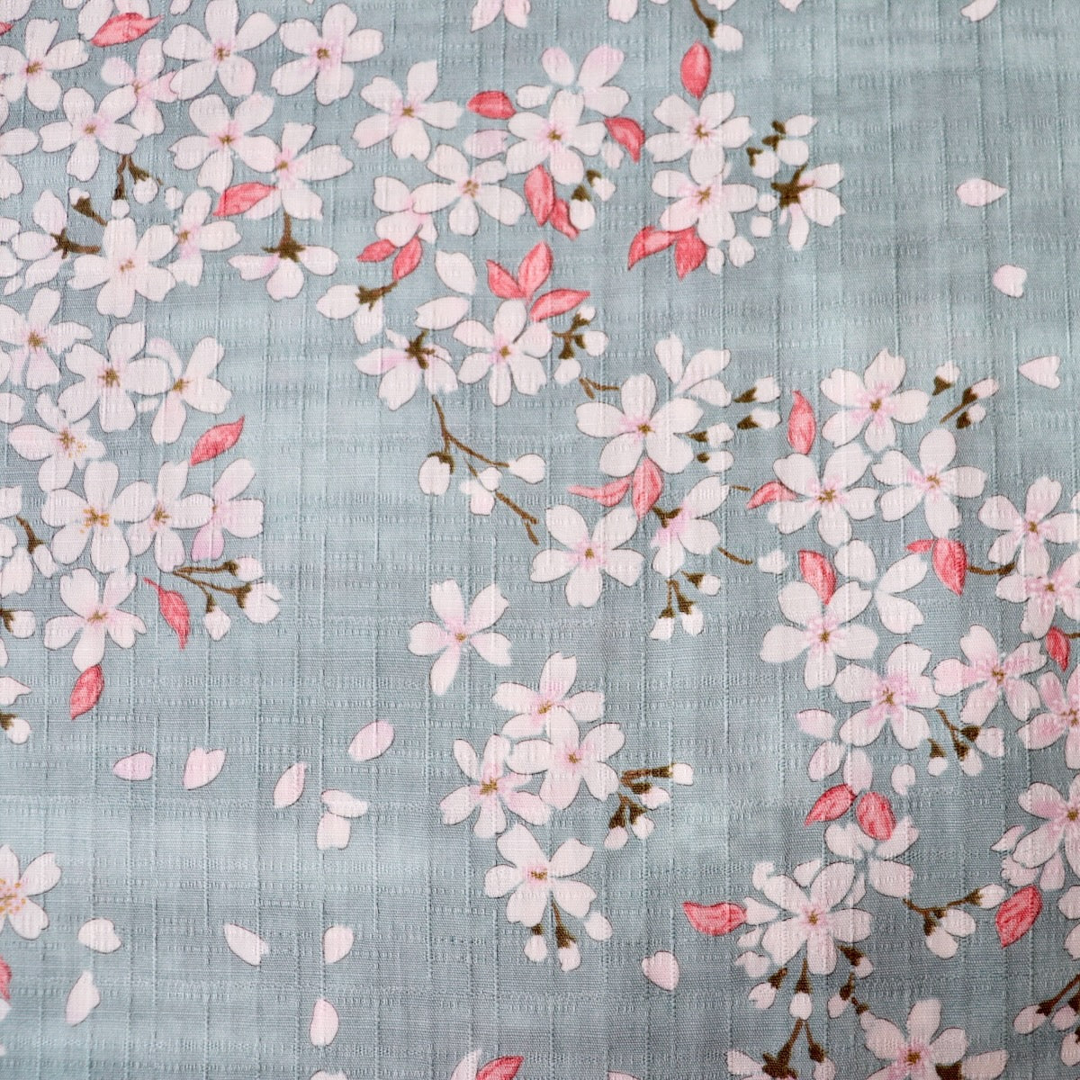 Sakura Cotton Dobby — Blue