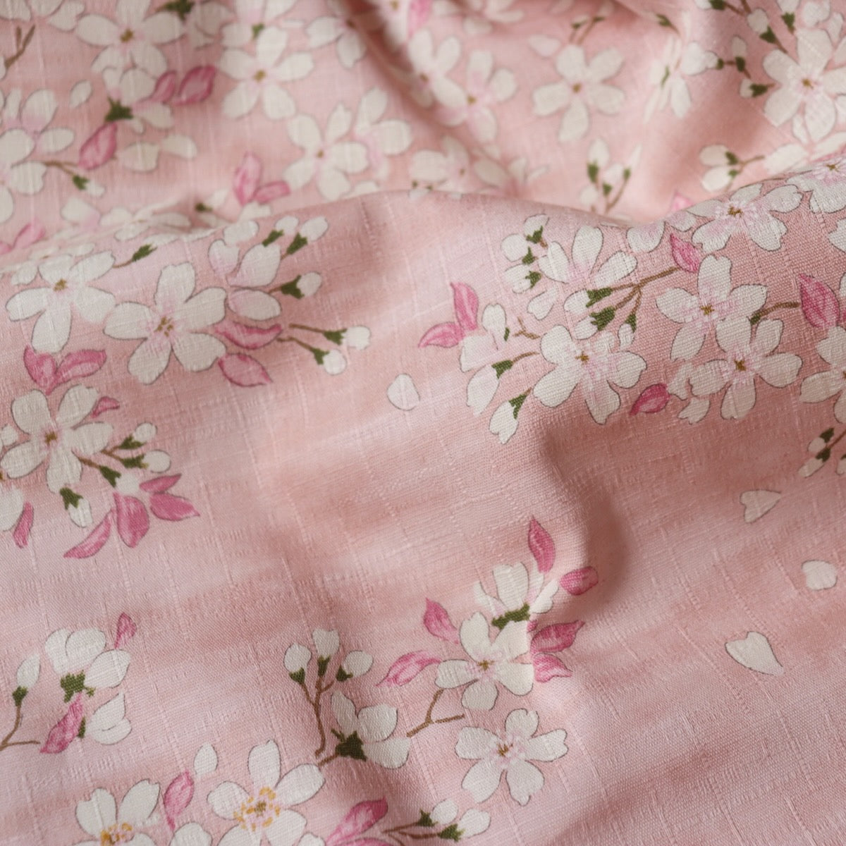 Sakura Cotton Dobby — Pink